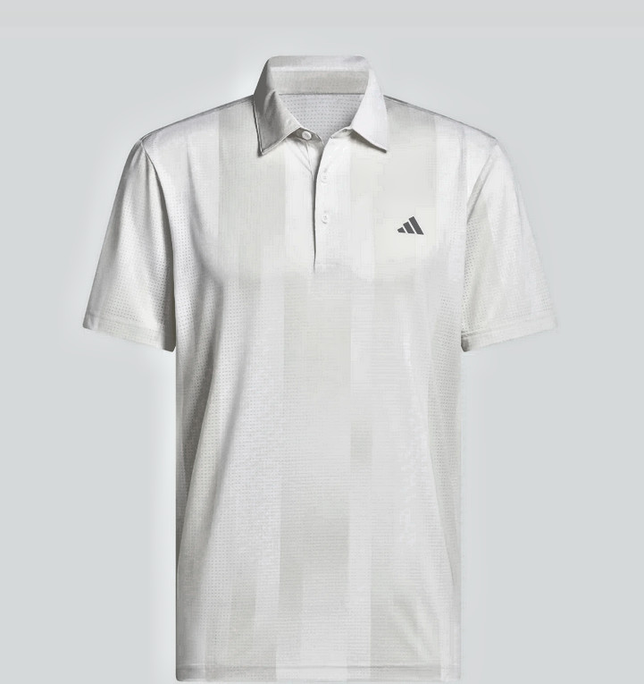 New Adidas Ultimate 365 Mesh Radiant Polo Shirt White/Alumin JL5283
