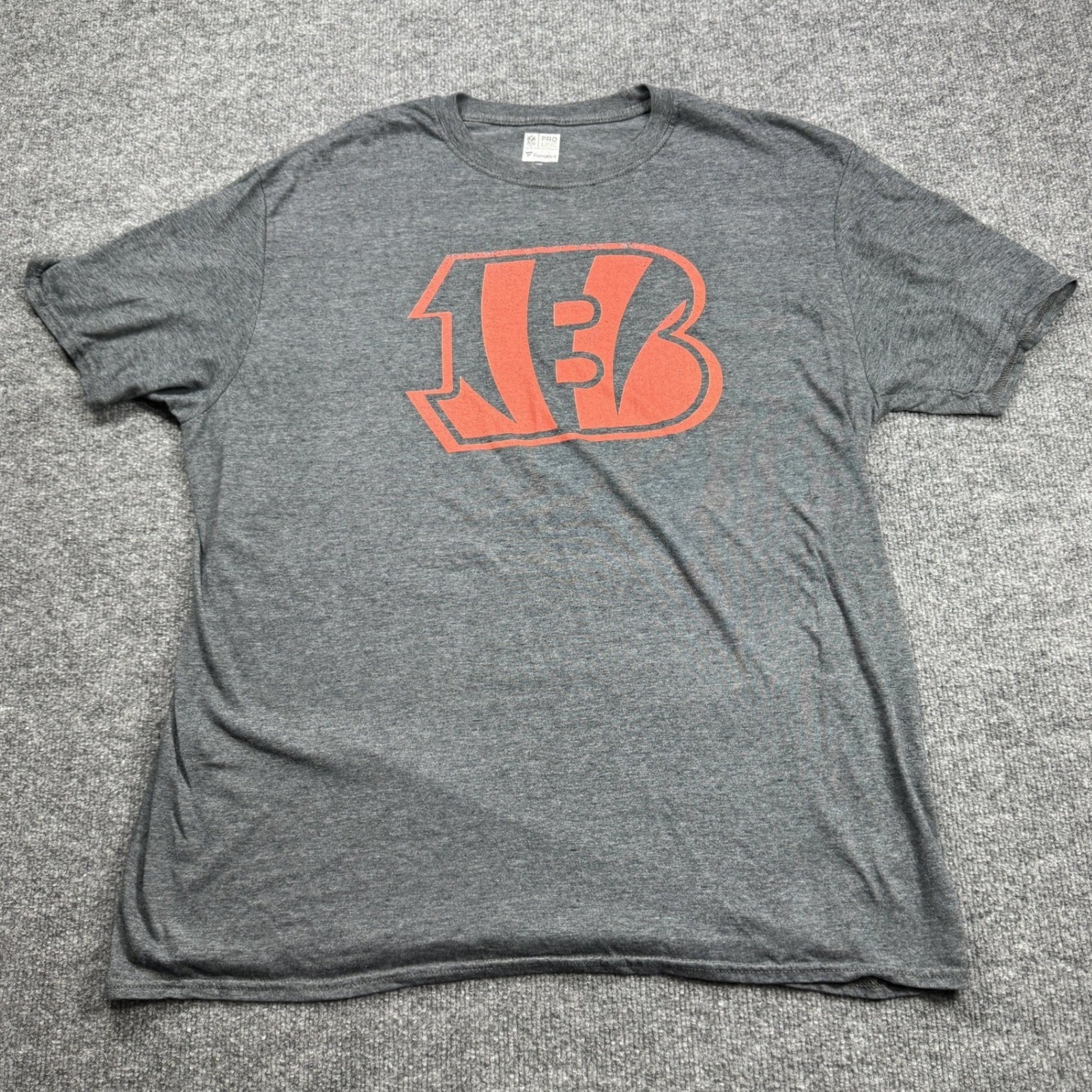 Joe Burrow 9 Cincinnati Bengals Fanatics T Shirt Mens 2XL Gray NFL Football