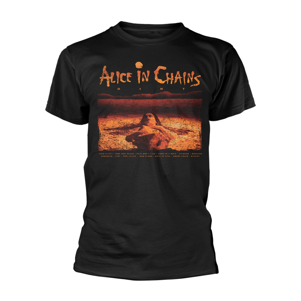 Authentic Alice In Chains Dirt Tracklist T-Shirt S-2XL NEW