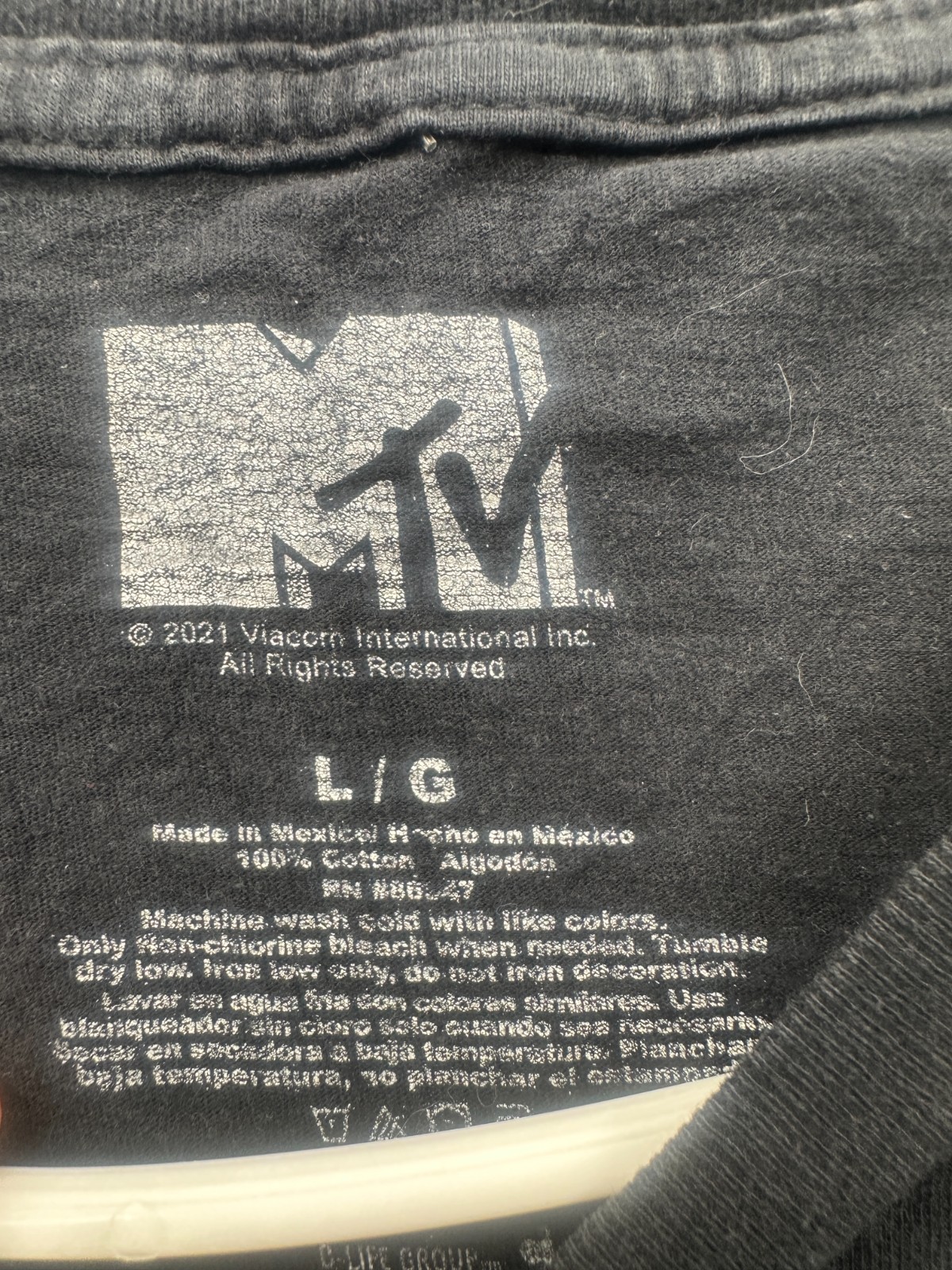 Vintage MTV Music Television T Shirt Mens Large Black Graphic Print Logo Cotton
