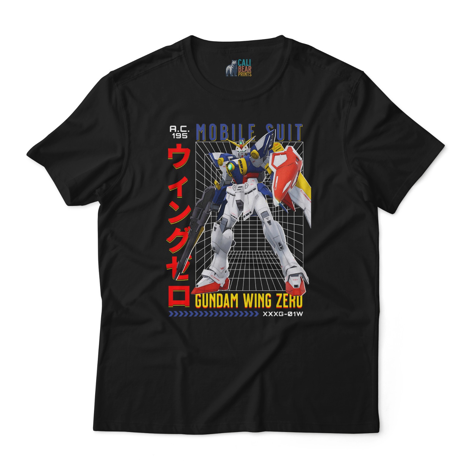 Mobile Suit Gundam Wing Zero XXG-01W Mecha Anime T-Shirt
