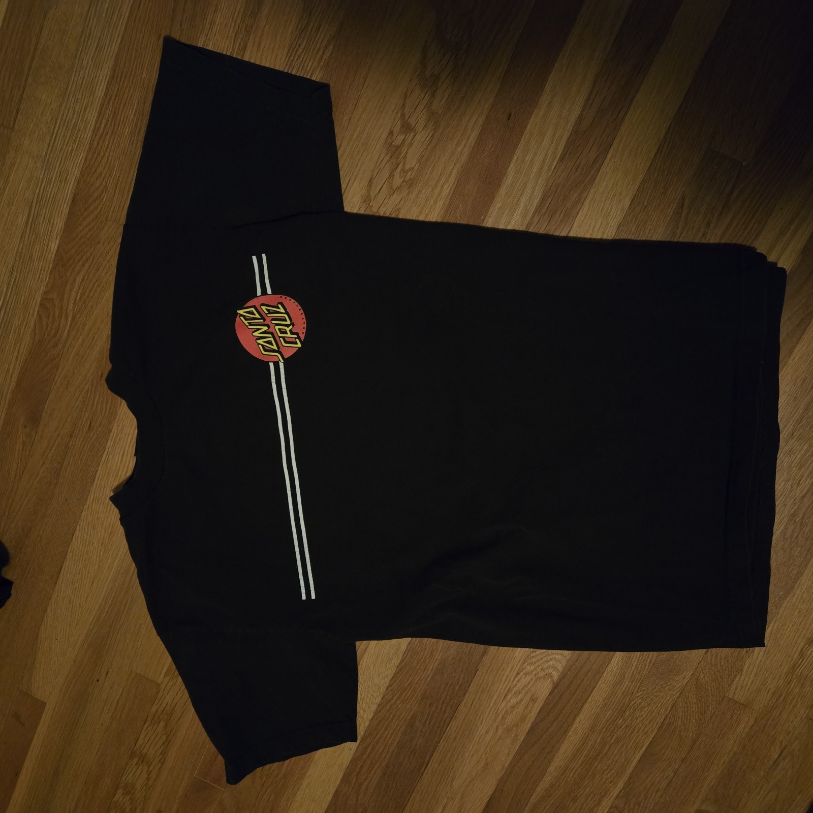 Santa Cruz Men’s Black Graphic Logo Cotton Crew Neck Short Sleeve T-Shirt M