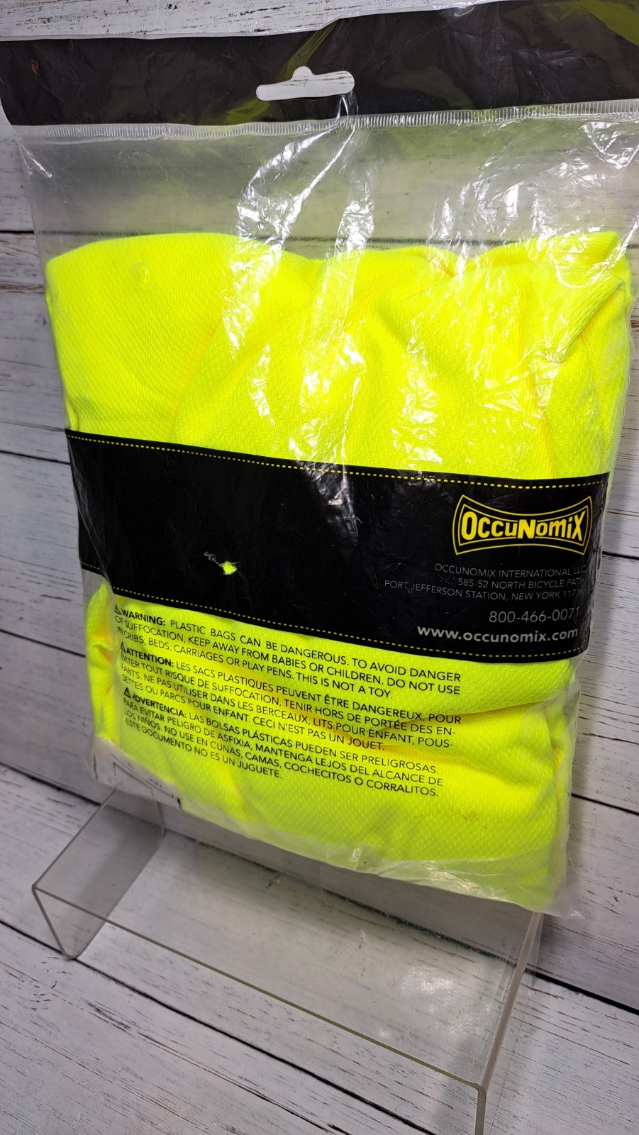 Yellow Non-ANSI Short Sleeve Wicking Birdseye T-Shirt, Left Chest Pocket