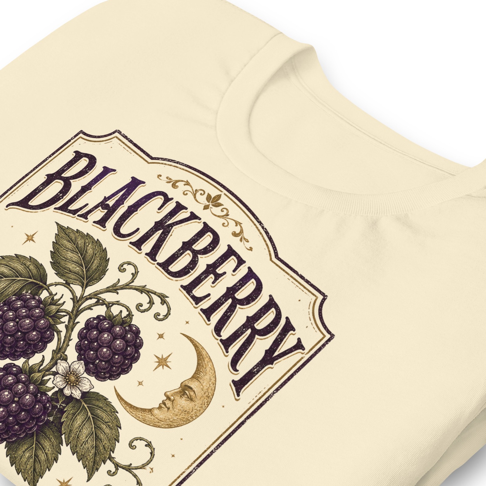 Blackberry Moon Farm Fruit Label T Shirt Cottagecore Witchy Soft Retro Tee XS-4X