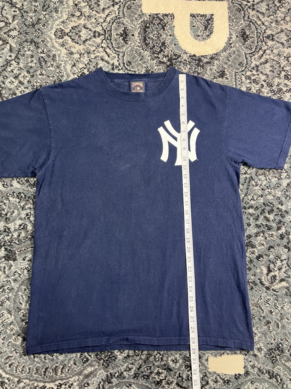 Vintage Majestic Cooperstown Collection Yankees Mantle 7 T Shirt Mens L