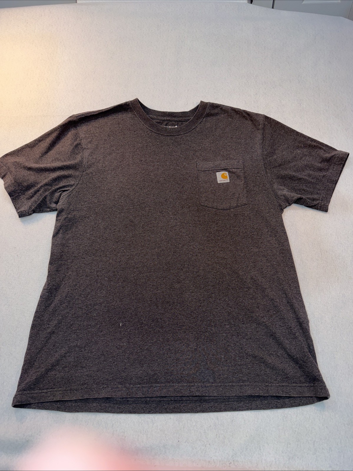 Carhartt brown pocket T shirt Size Large Loose Fit K87-M