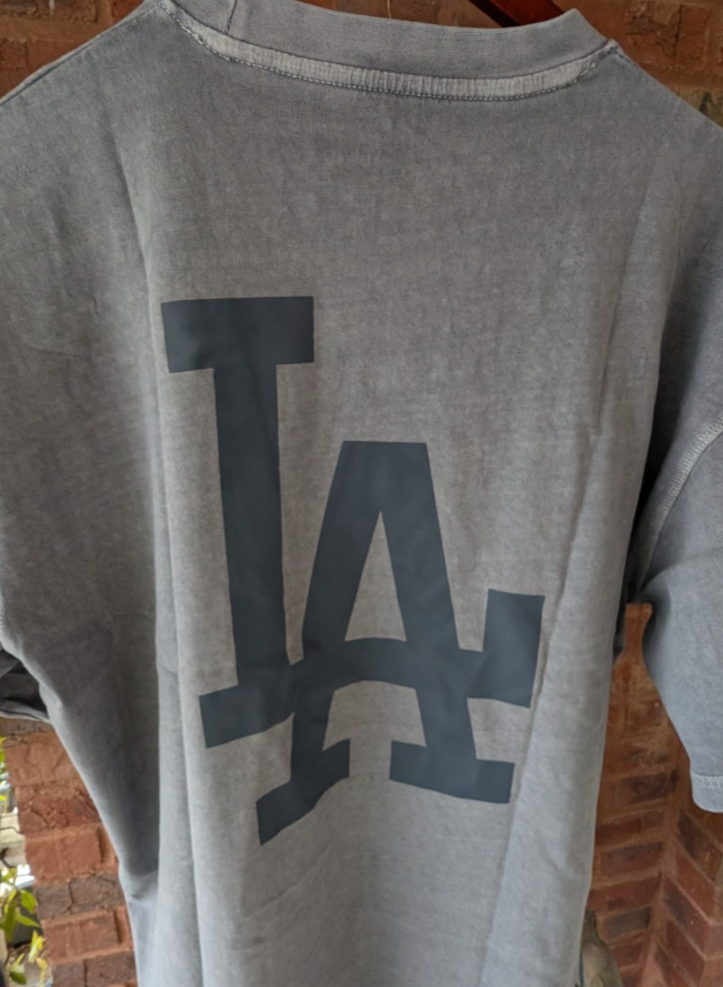 LA Dodgers Style Bluish/Gray Men’s Large Tee Shirt Always One of A Kind -SIZE L