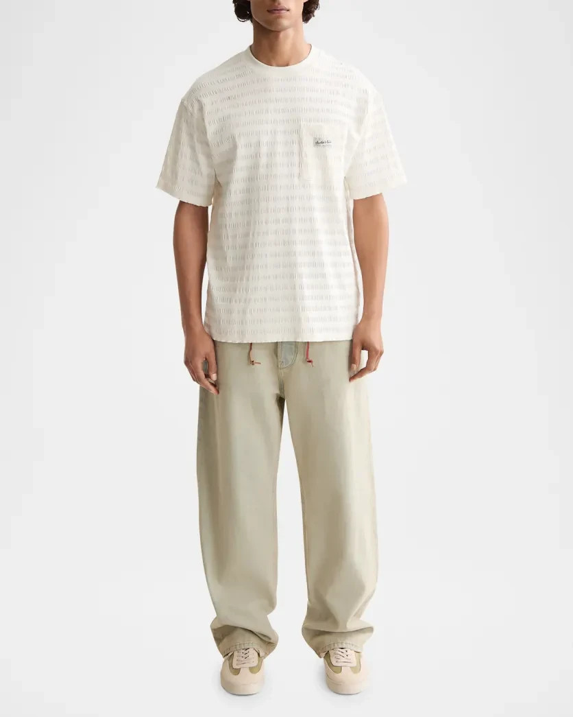 Scotch & Soda Men’s Relaxed-Fit Textured Pocket T-Shirt MSRP $78