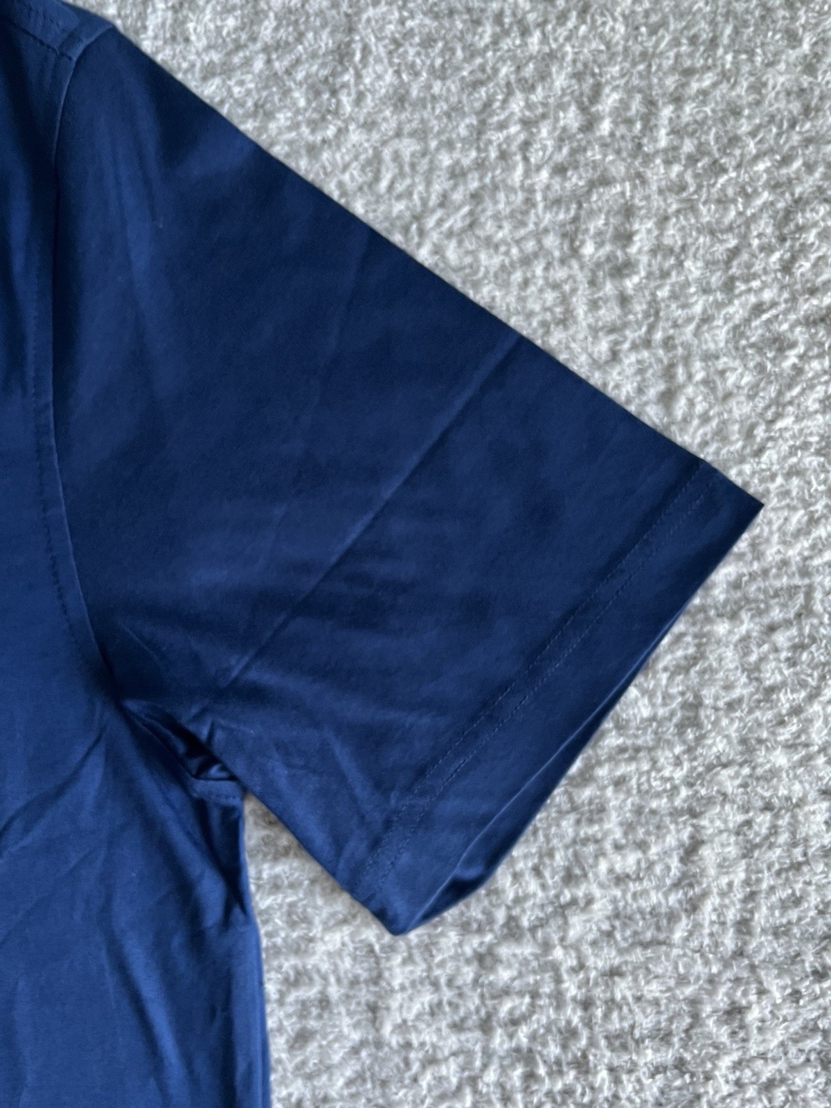 Greg Norman T Shirt Men’s Sz Large Blue Pocket Tee Relaxed Fit Short Sleeve