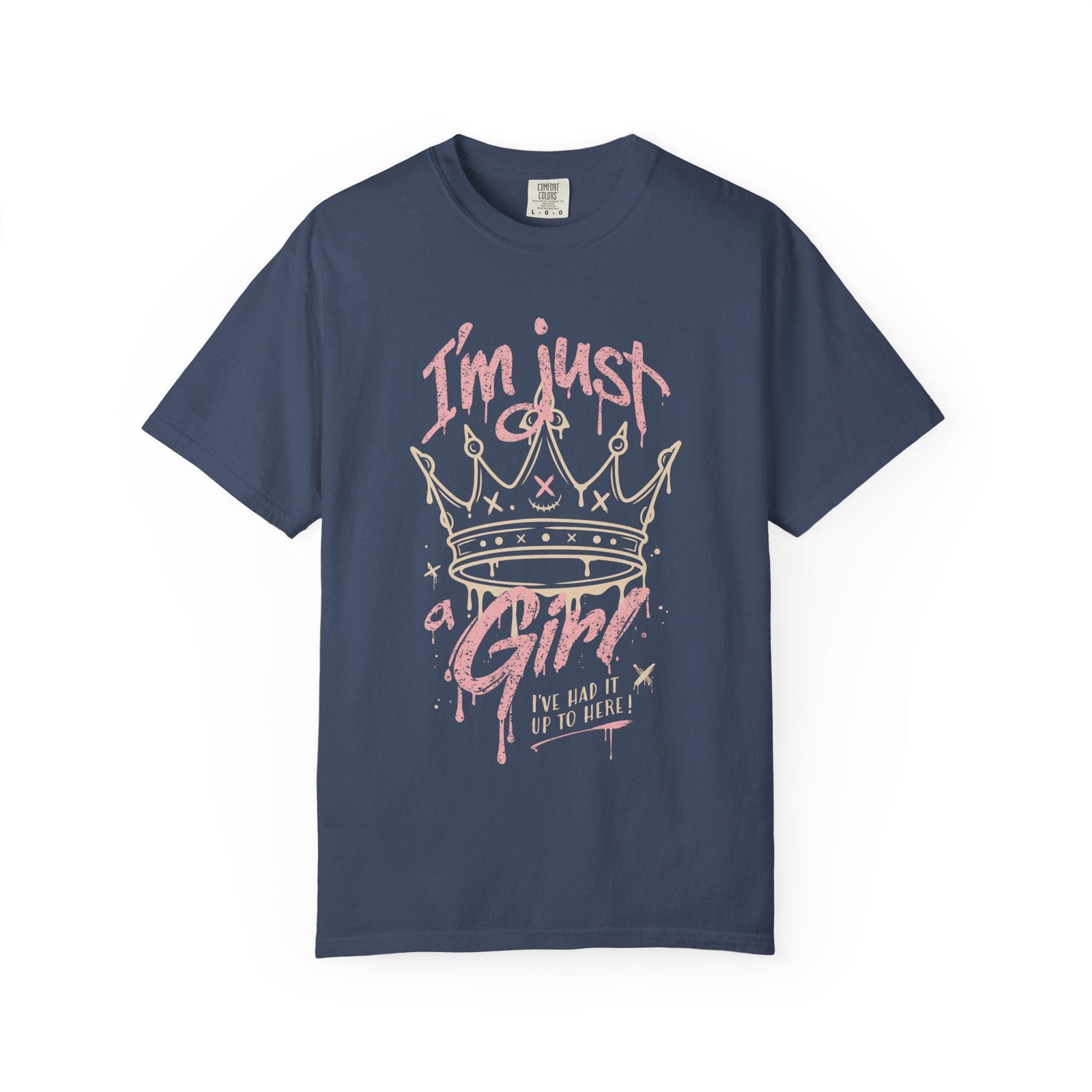 Im Just a Girl 90s Rock Graphic T-Shirt Vintage Distressed Band Tee