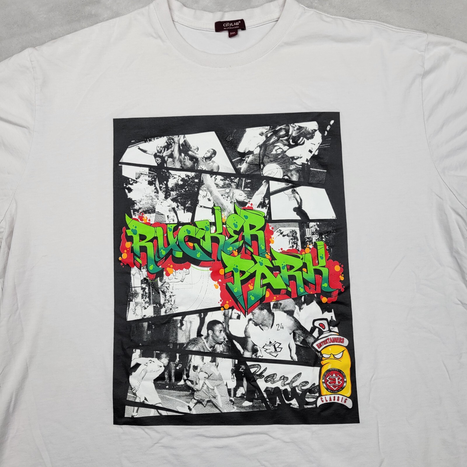 Rucker Park Shirt Mens XXXL New York City Basketball Street Entertainers Classic
