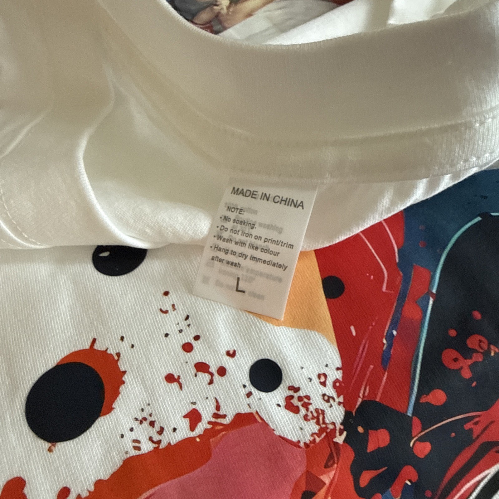 Graphic Abstract Art T-Shirt Large Cotton NEW Shipping Included