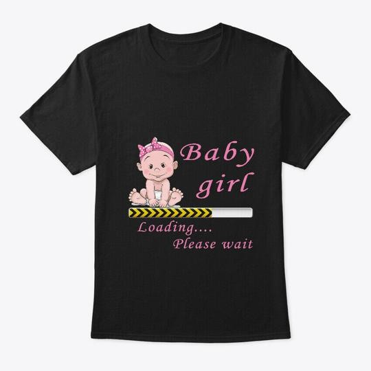 Pregnant Expecting Baby Girl Pregnancy T-Shirt Made in the USA Size S to 5XL