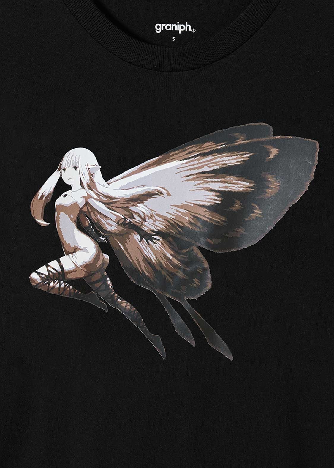 [Graniph] Bravely Default / Octopath Traveler Airy T-shirt, Black, Sizes SS-XXL