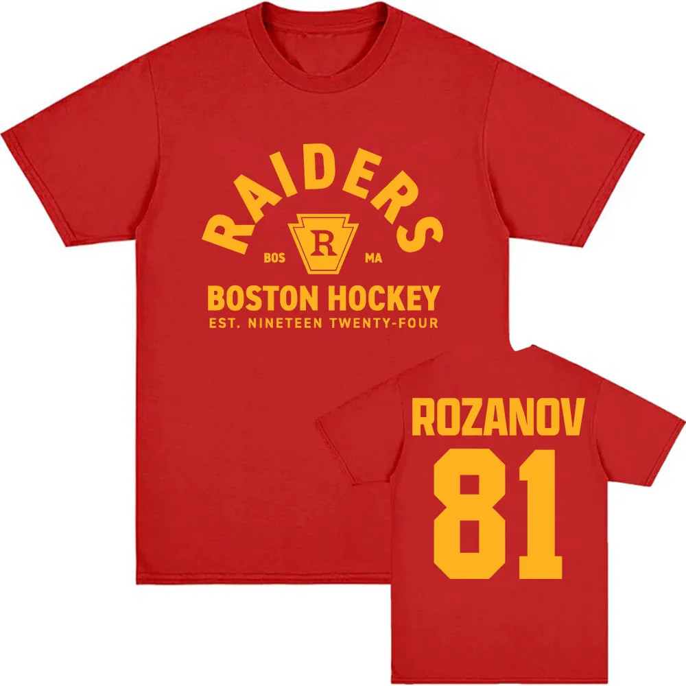 Heated Rivalry Rozanov 81 T-Shirt Boston Raiders TV Series Cotton Unisex UK