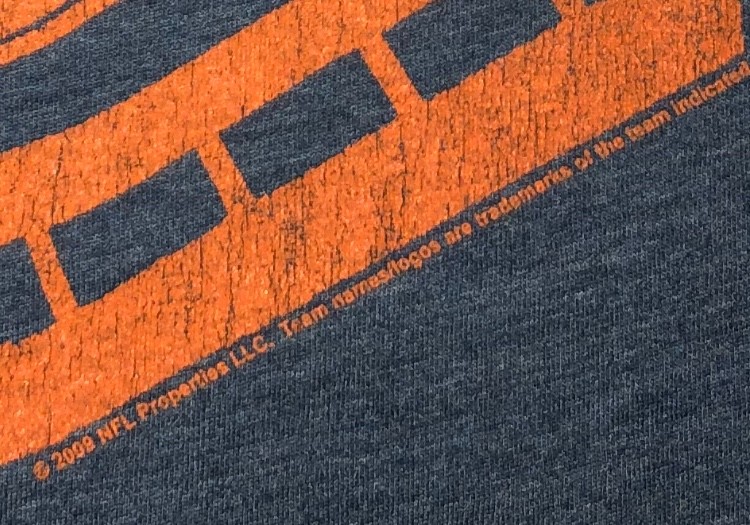 Vtg Throwback 1930/40s Logo Chicago Bears Shirt Wrigley Field Graphic Med/Sm