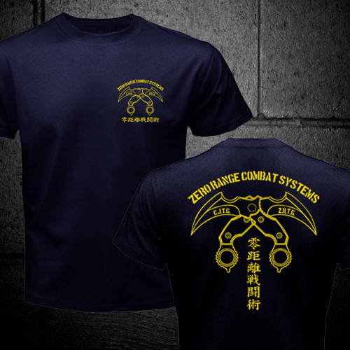 Japan Zero Range Combat Fight Systems Reborn Movie Karambit Silat Kali T-shirt