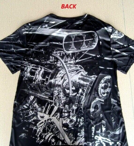 Chevy Ford Mopar Big/Small Block BLOWN BLOWER SUPERCHARGER ENGINE T-SHIRT V2