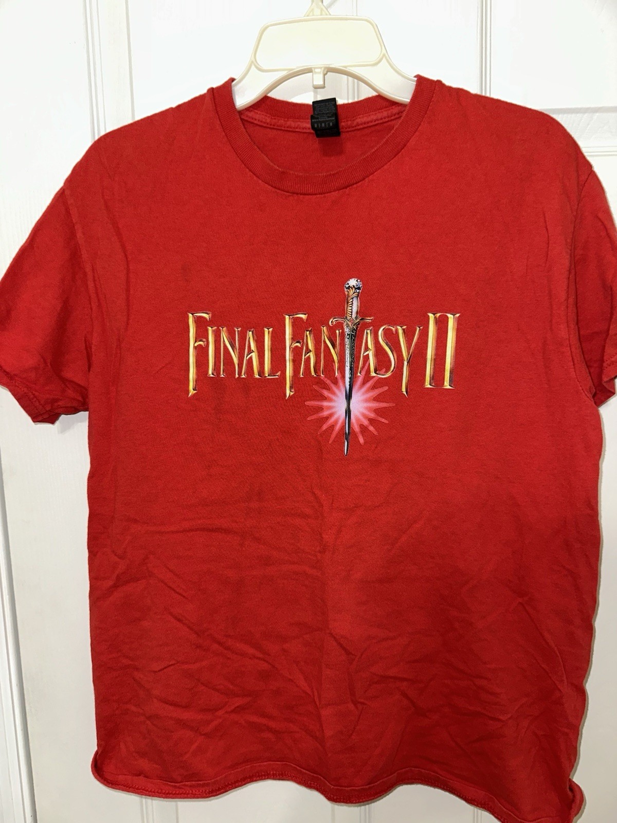 Final Fantasy 2 Shirt – Medium – Red – Super Nintendo SNES