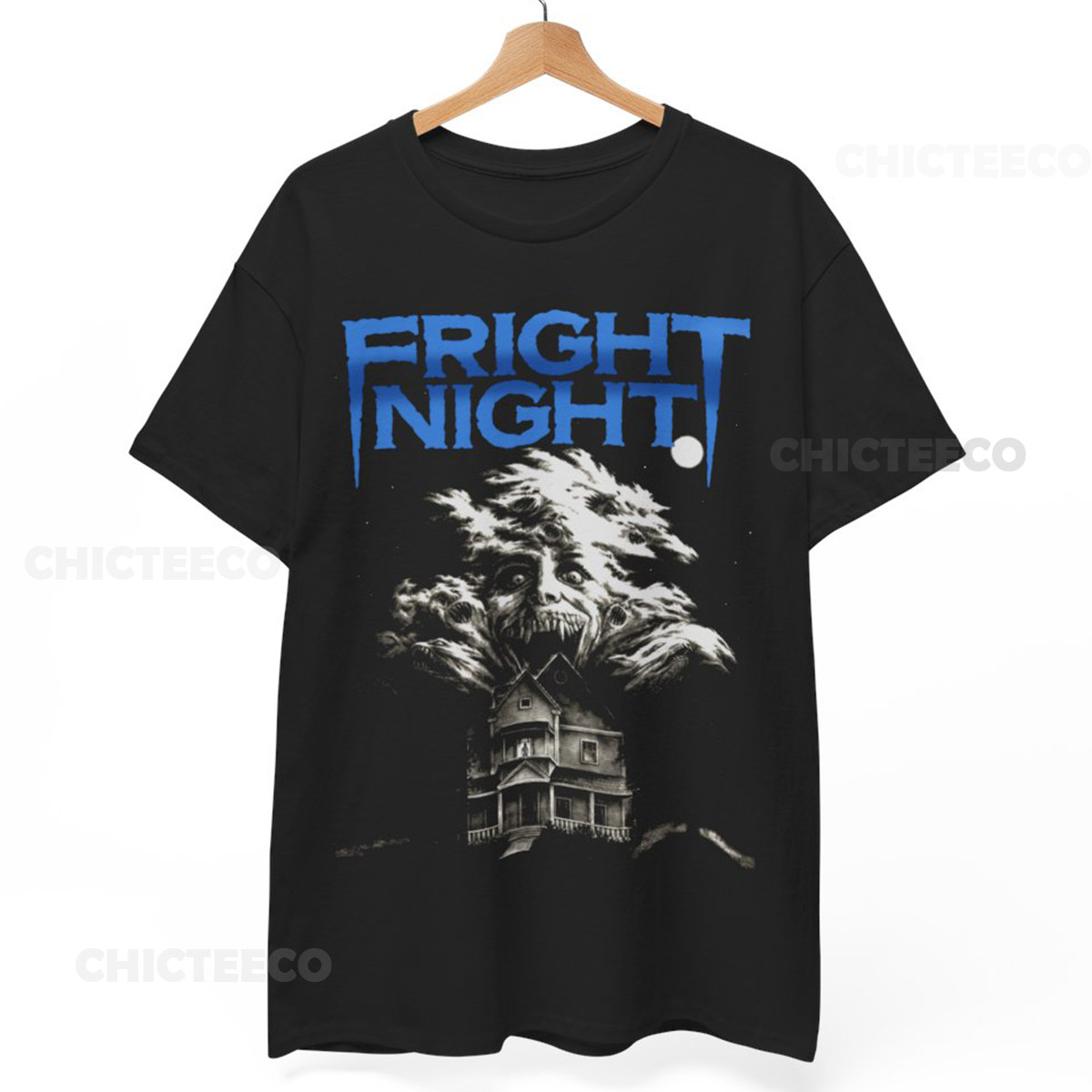 Fright Night T-Shirt 80’s Horror Slasher Film Cult Movie Vampires Punk, Unisex