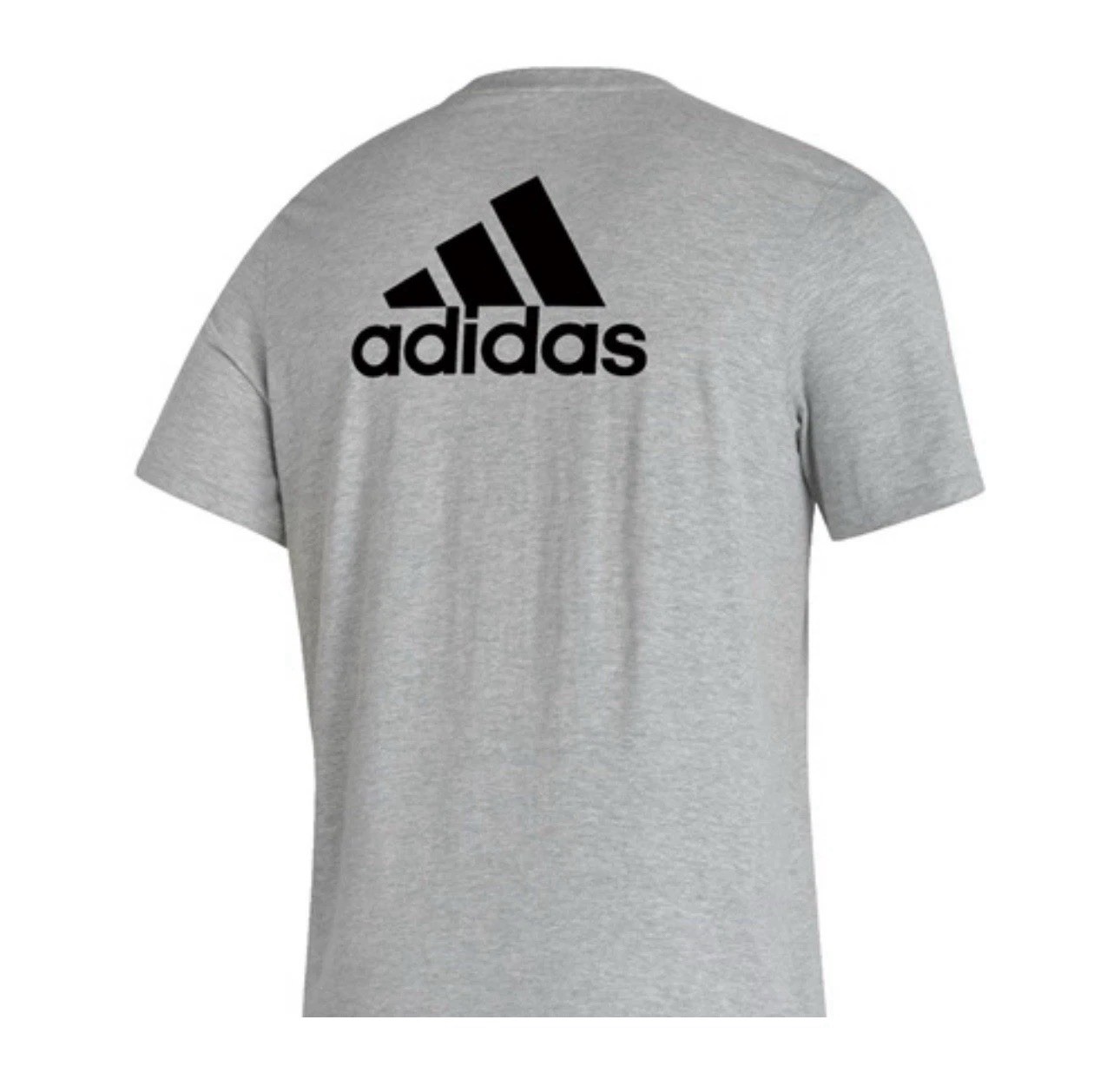Adidas Fresh Short Sleeve Mens Tee Logo Back Grey small New tags In Bag Reg $20
