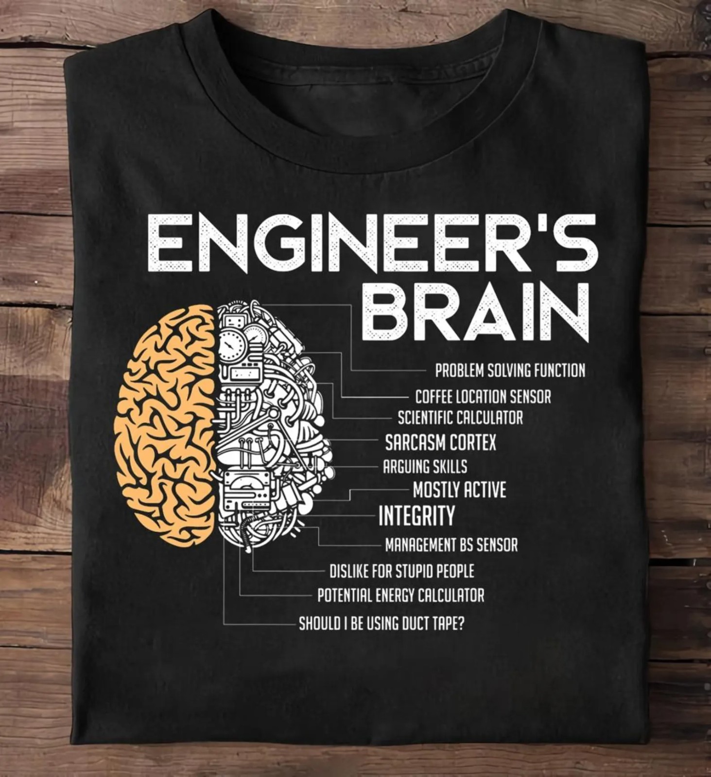 Engineer Engineers Brain Funny Engineering Engineer T Shirt