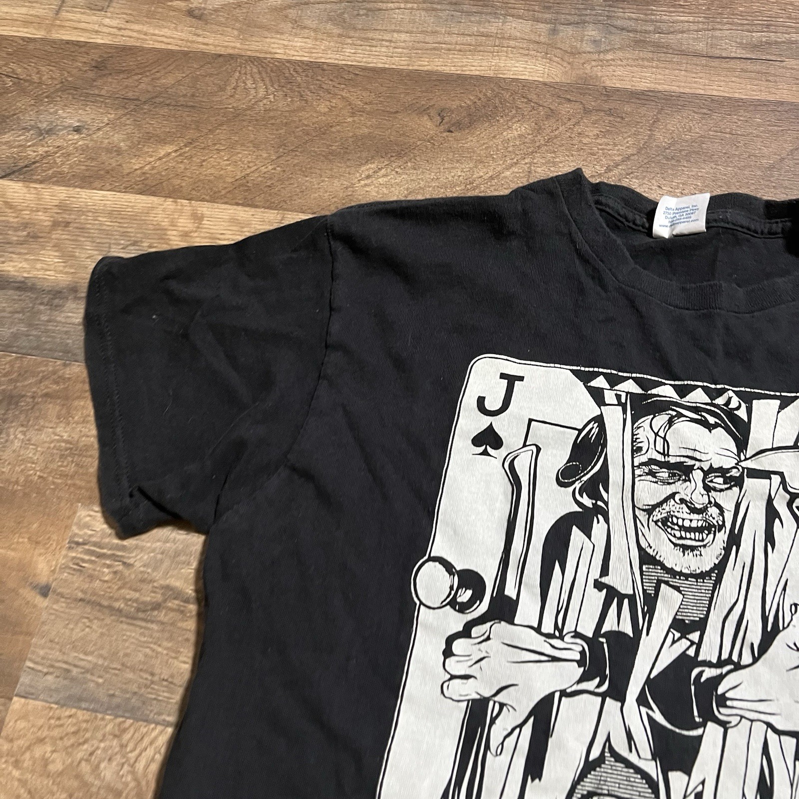 Vtg Jack Nicholson The Shining Playing Card “Jack” Adult S Small Black T-Shirt