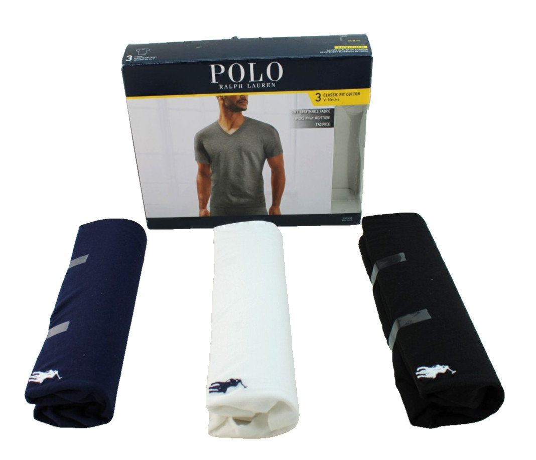 POLO Ralph Lauren Men’s Size Medium Various Colors V-Neck T-shirts RETAIL $49.50