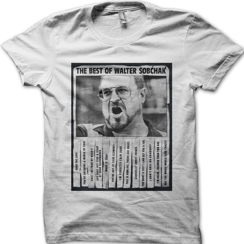 Best of Walter Sobchak Dude The BIg Lebowski cotton T-shirt