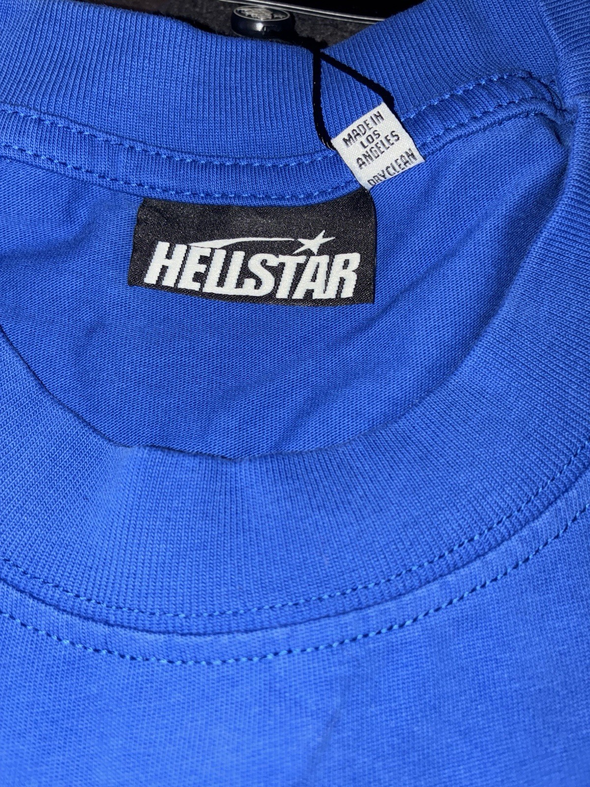 Hellstar Capsule 10 Blue Graphic Logo Crew Neck Short Sleeve T-Shirt Men S
