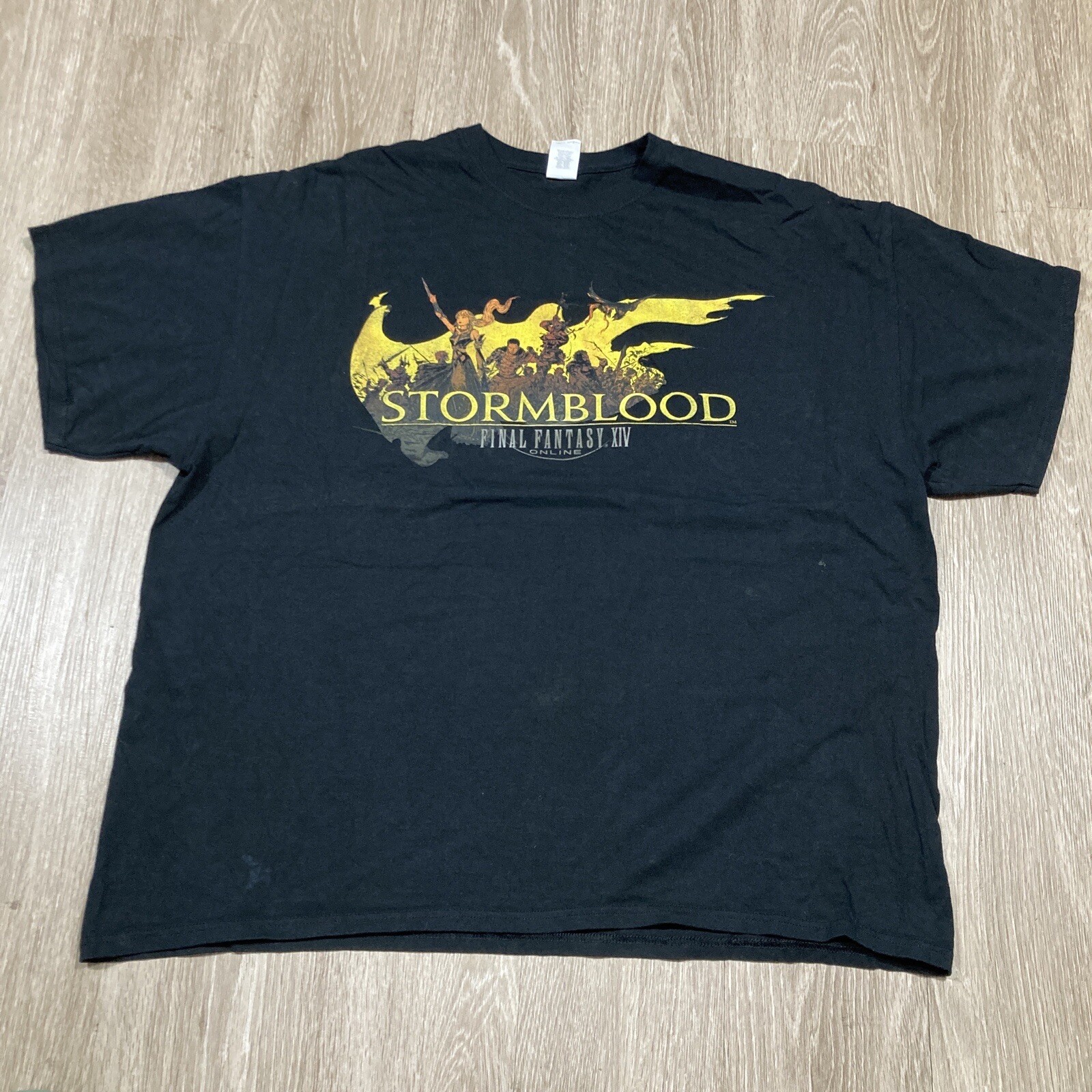 Final Fantasy Shirt 2XL Vintage 00s Y2k Storm-blood XIV Video Game Online Tee