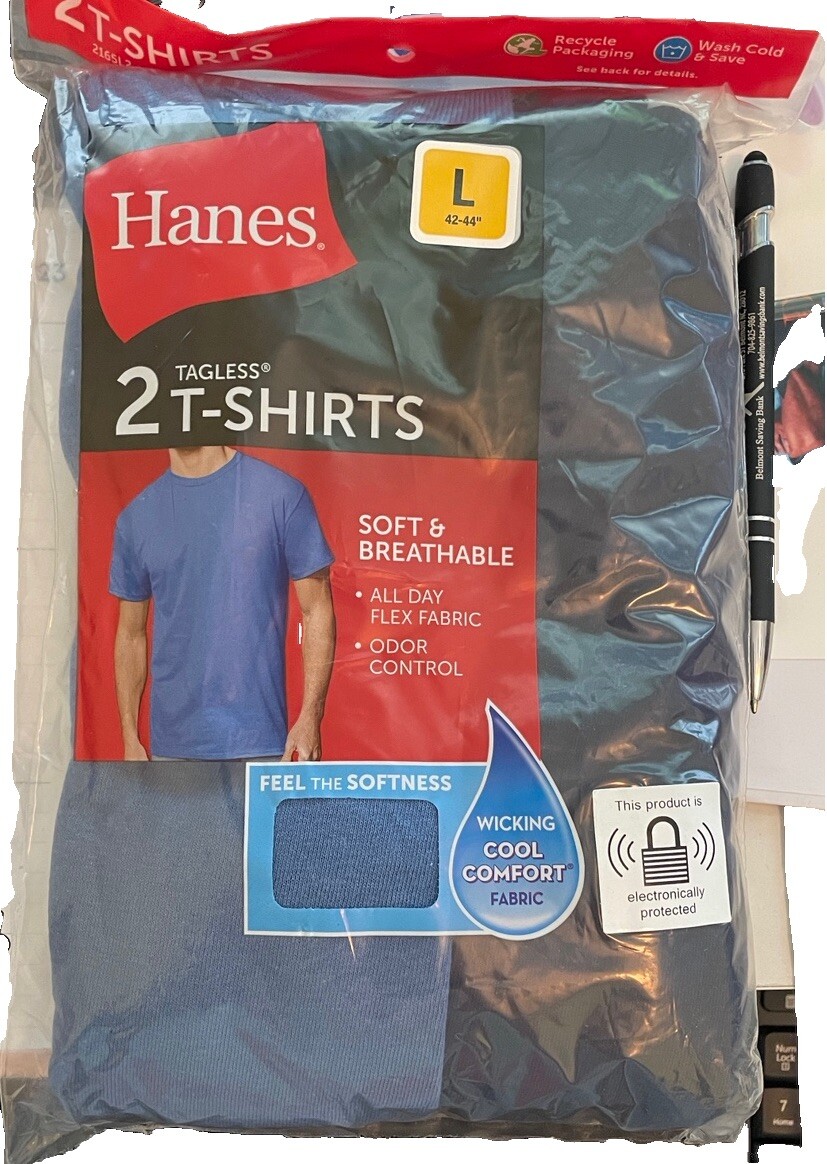 Hanes Men’s T-shirt single, 2 pack or 3 pack various colors available, new