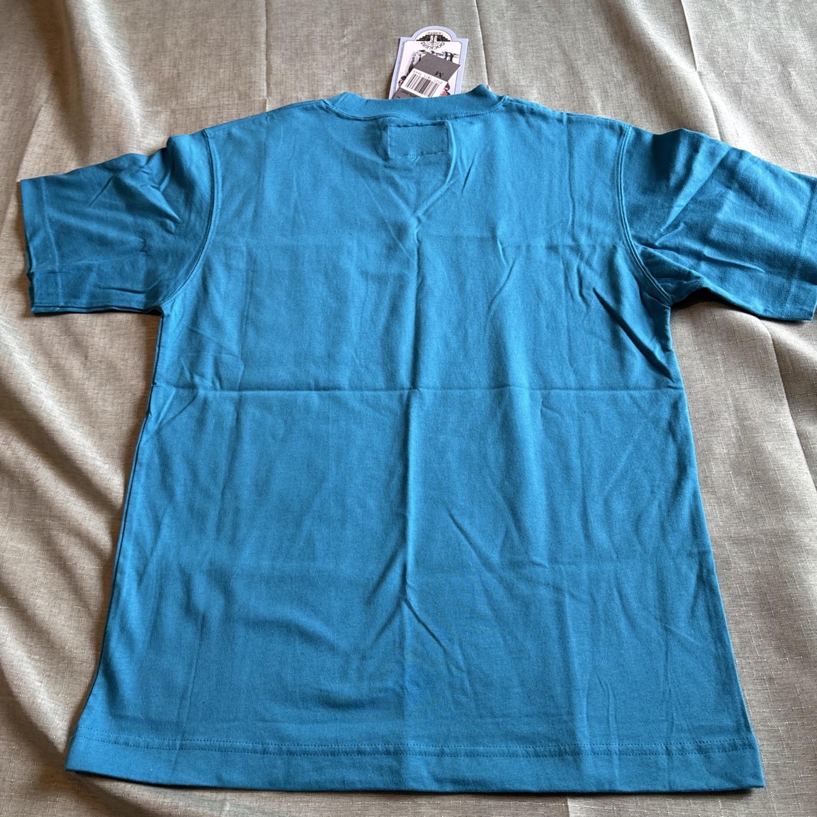 Vintage Dockers T Shirt Teal Made In USA Sz M (12-14) NWT See Description