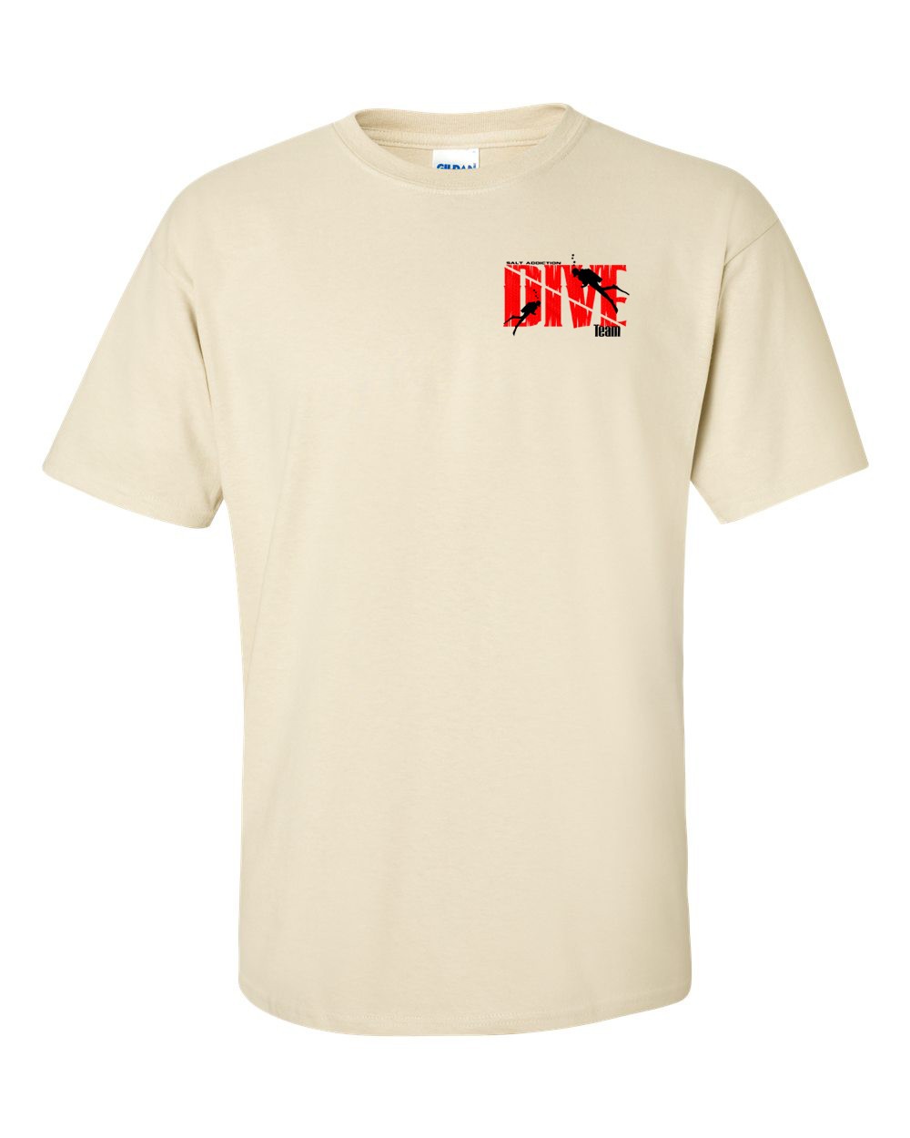 Salt Addiction scuba diving Short Sleeve T Shirt Ocean dive flag apparel