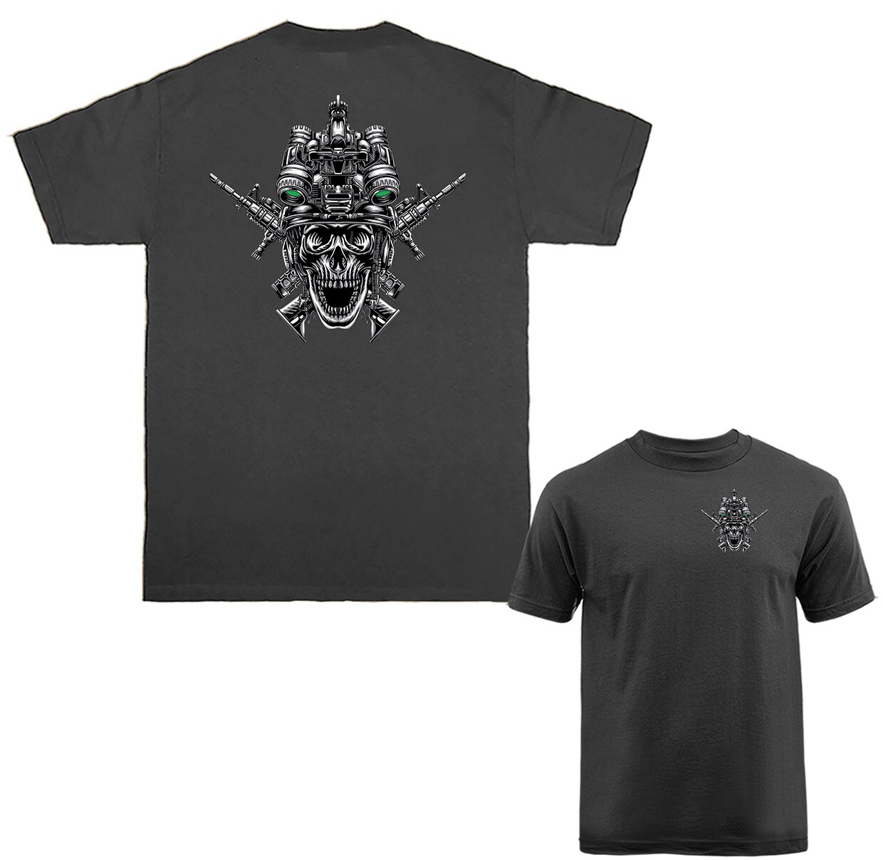 Night Vision Skull Military Army Marines Special Ops Tactical Weapon T-shirt