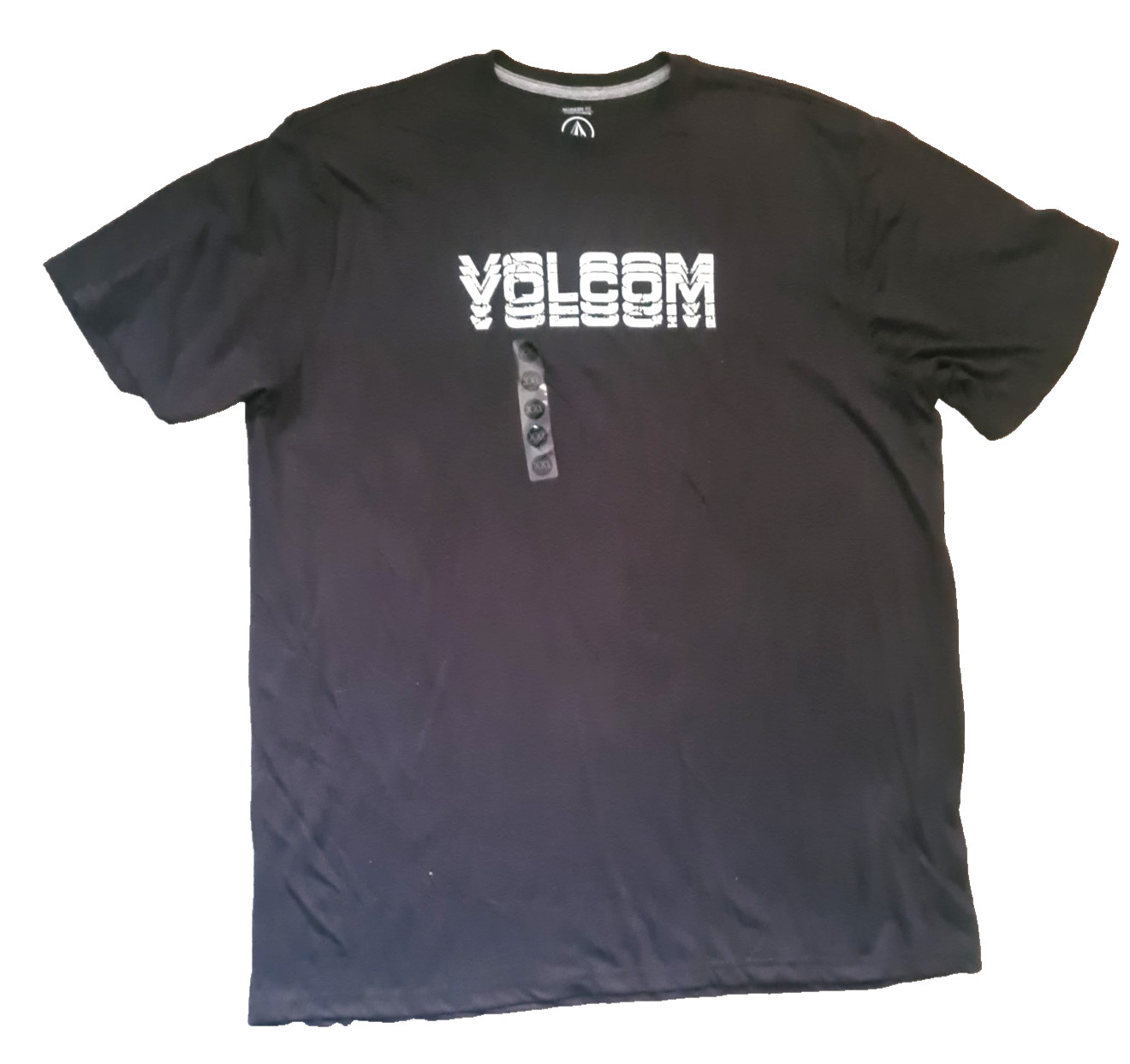 VOLCOM T-SHIRT CEMENT DARK GREY BLACK SIZE XXL LONG LENGTH