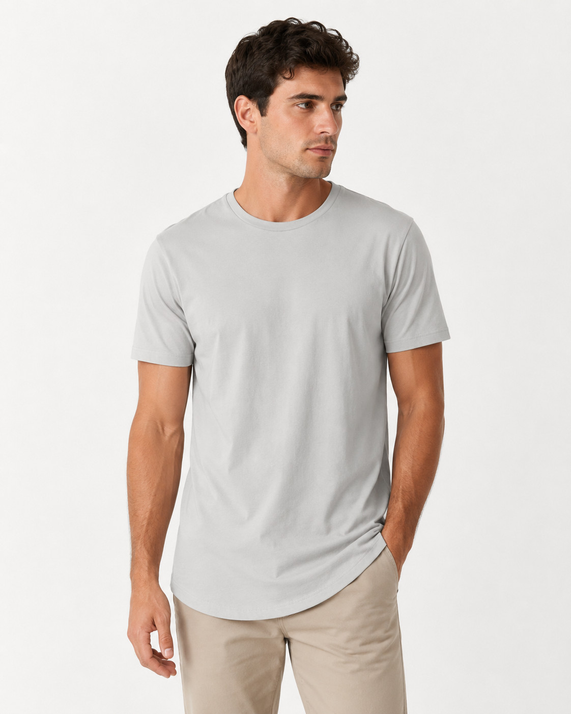 Cotton On Men’s T-Shirt New S Gray Short Sleeve Crew Neck Organic Cotton Blend