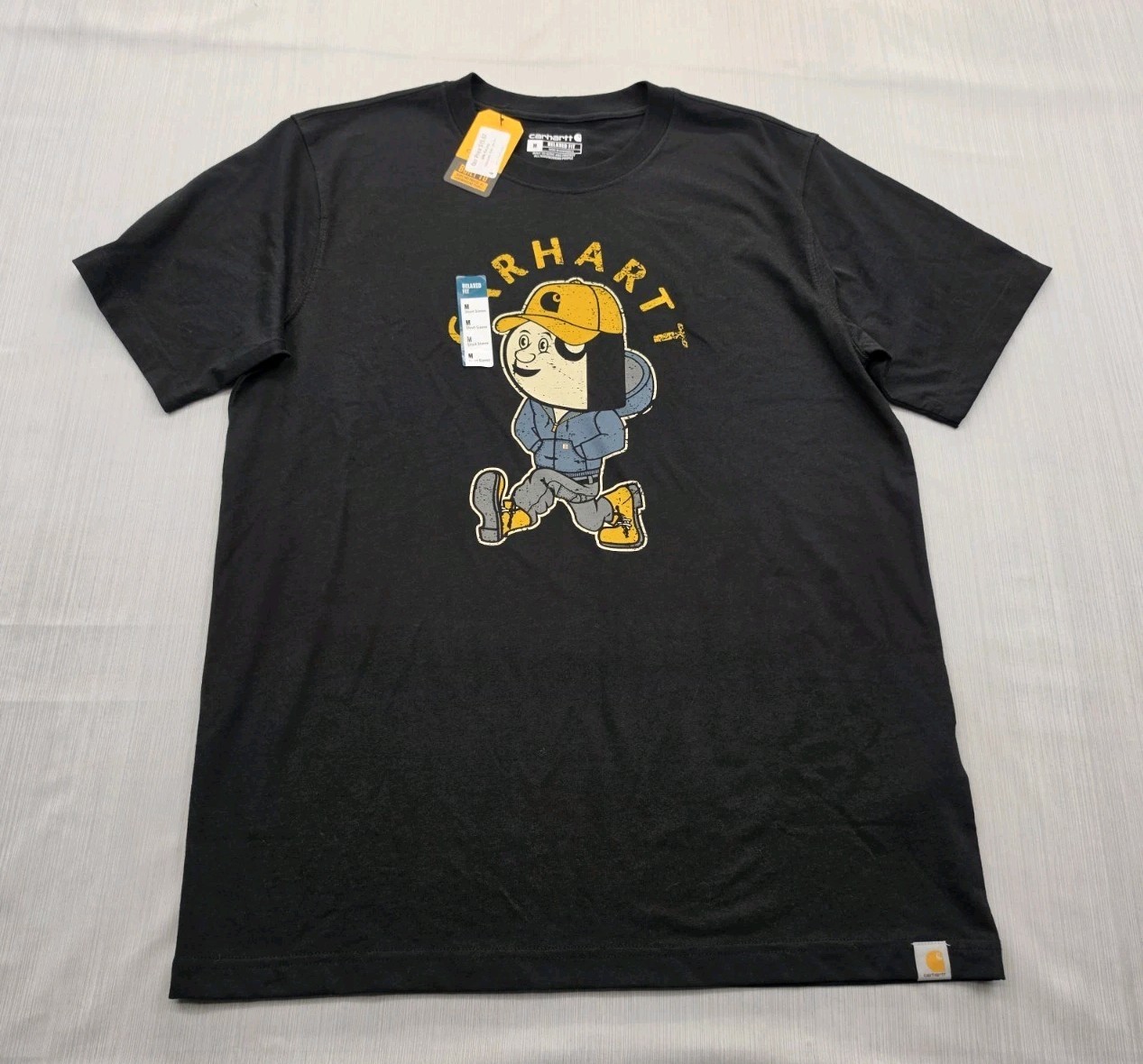 New Carhartt Retro Lumberjack TShirt Mens Medium Relaxed Fit Graphic Tee