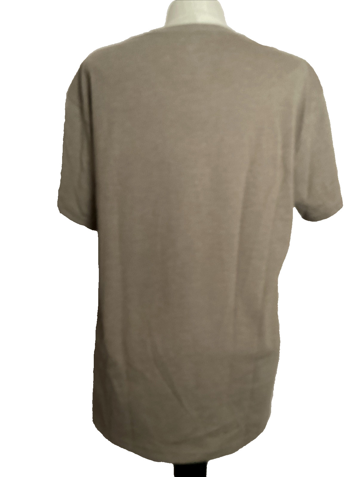 ATHLETIC WORKS Moisture Wicking Taupe Short Sleeve Crew Neck Pocket T-Shirt Sz M