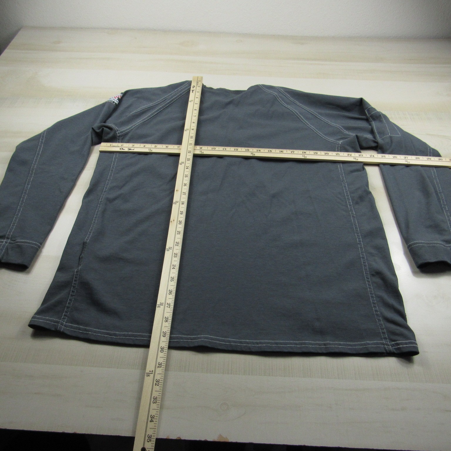 Bulwark Shirt Mens Large Gray Henley FR Fire Resistant IQ Westex Pocket Cat 2 A4