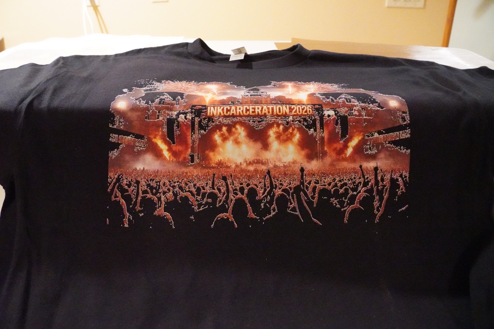Inkcarceration Prison Music Festival Ink 2026 T Shirt Black Gildan XL L M