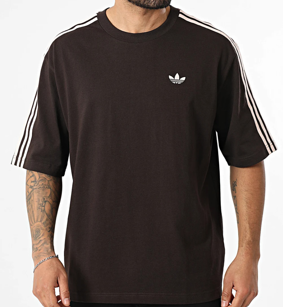 NEW MENS ADIDAS ORIGINALS 3 STRIPES OVERSIZE TEE SHIRT ~SIZE MEDIUM #KE290