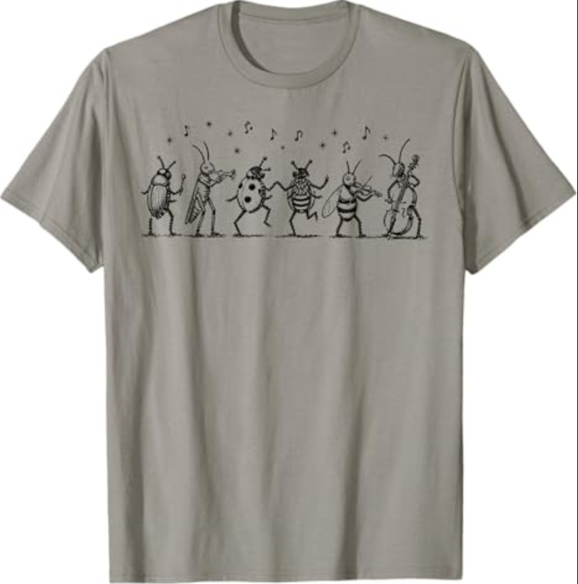 The Last of The Bugs Vintage Insect Music Humor Graphic T-Shirt