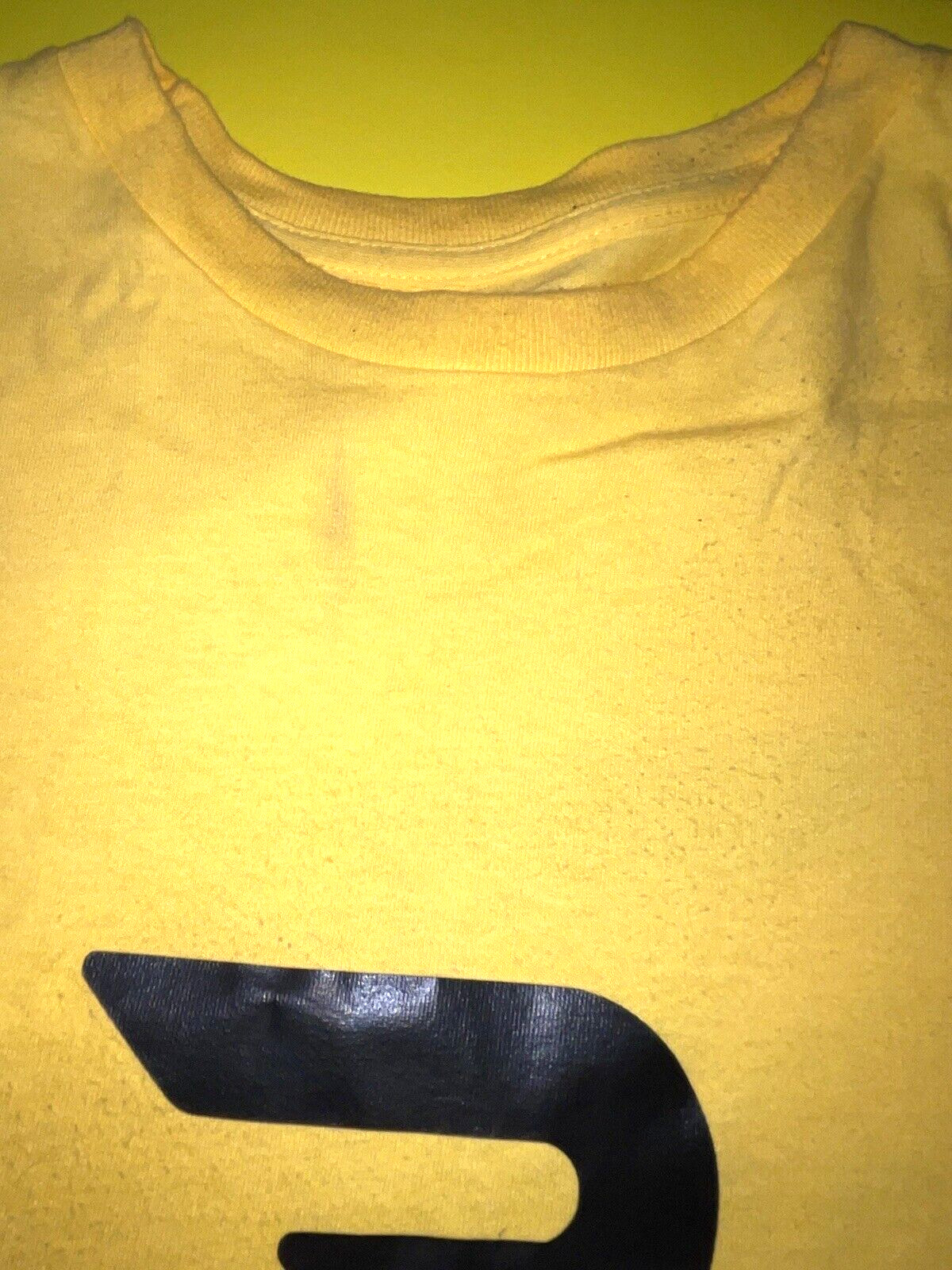 DoorDash Front & Back Food Delivery Driver YELLOW Short Sleeve 2XL Shirt *RARE*
