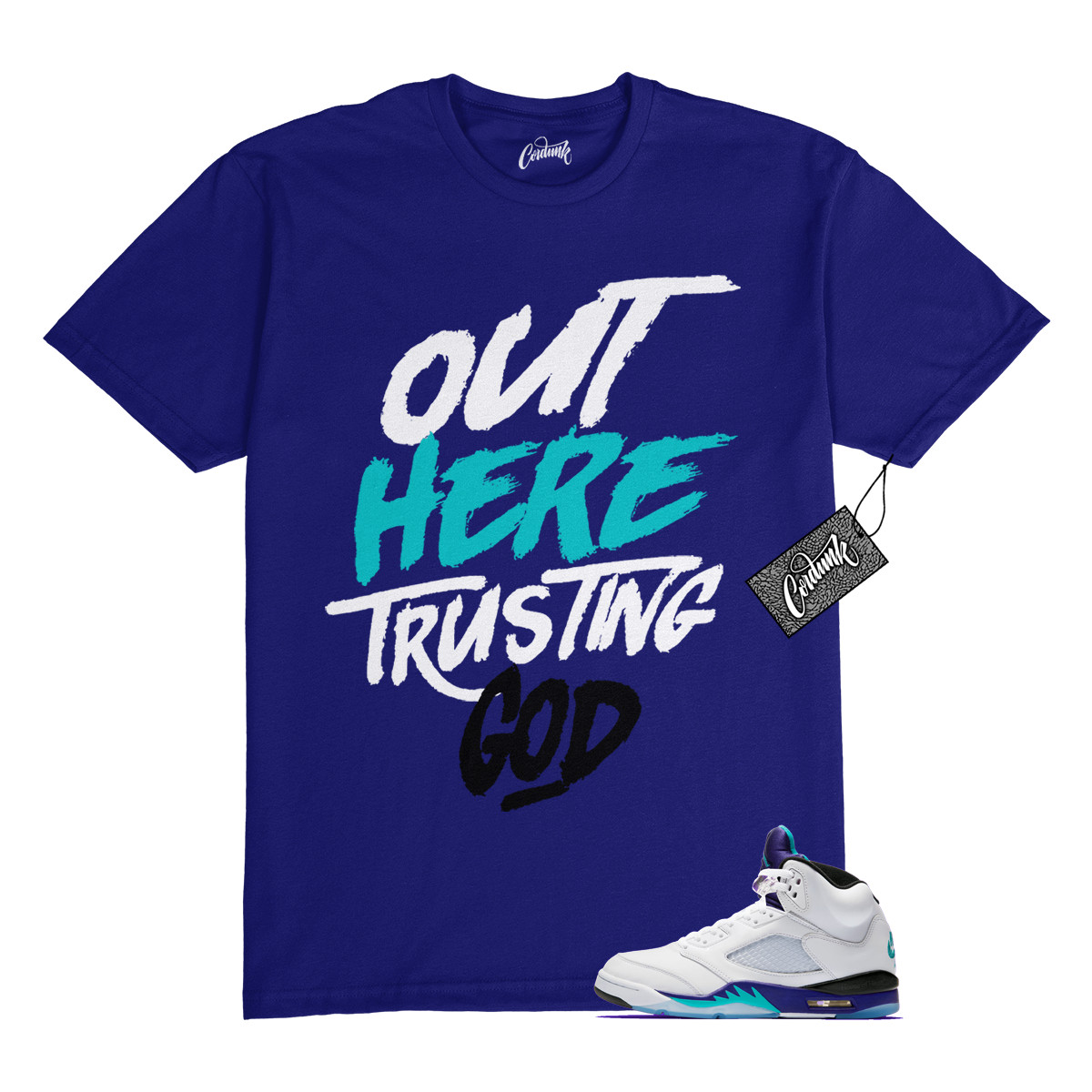 5 Grape White Black 2025 Blue T Shirt Match TG