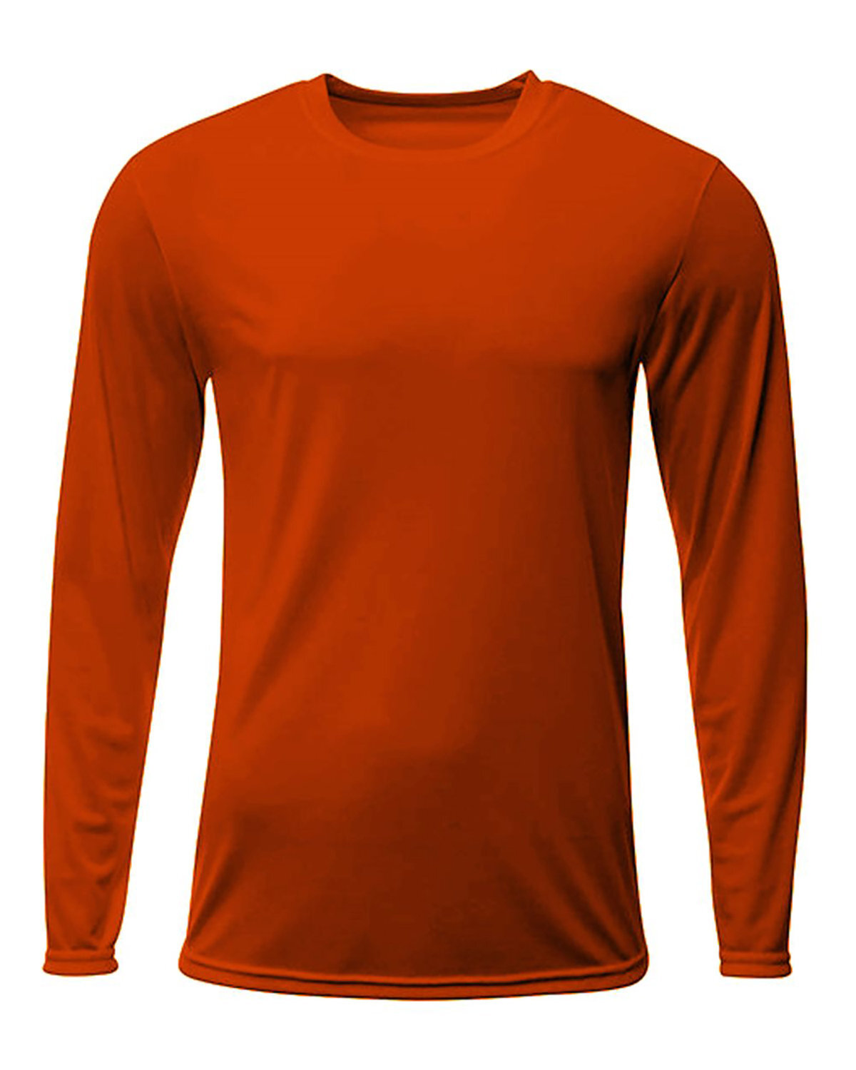 A4 Mens Polyester Long Sleeve Wicks Moisture Tee Dri-Fit Sprint T-Shirt – N3425