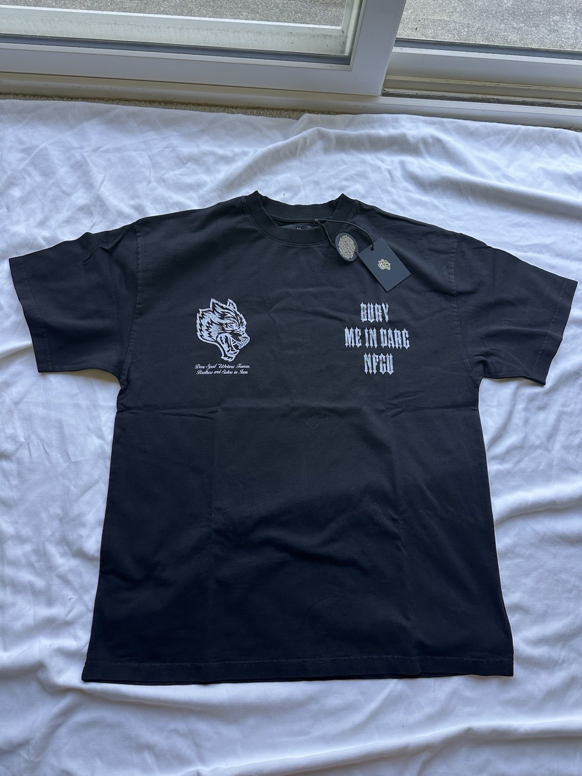 Darc Sport Bury Me in Darc “Premium Vintage” Oversized Tee – Medium NWT Black