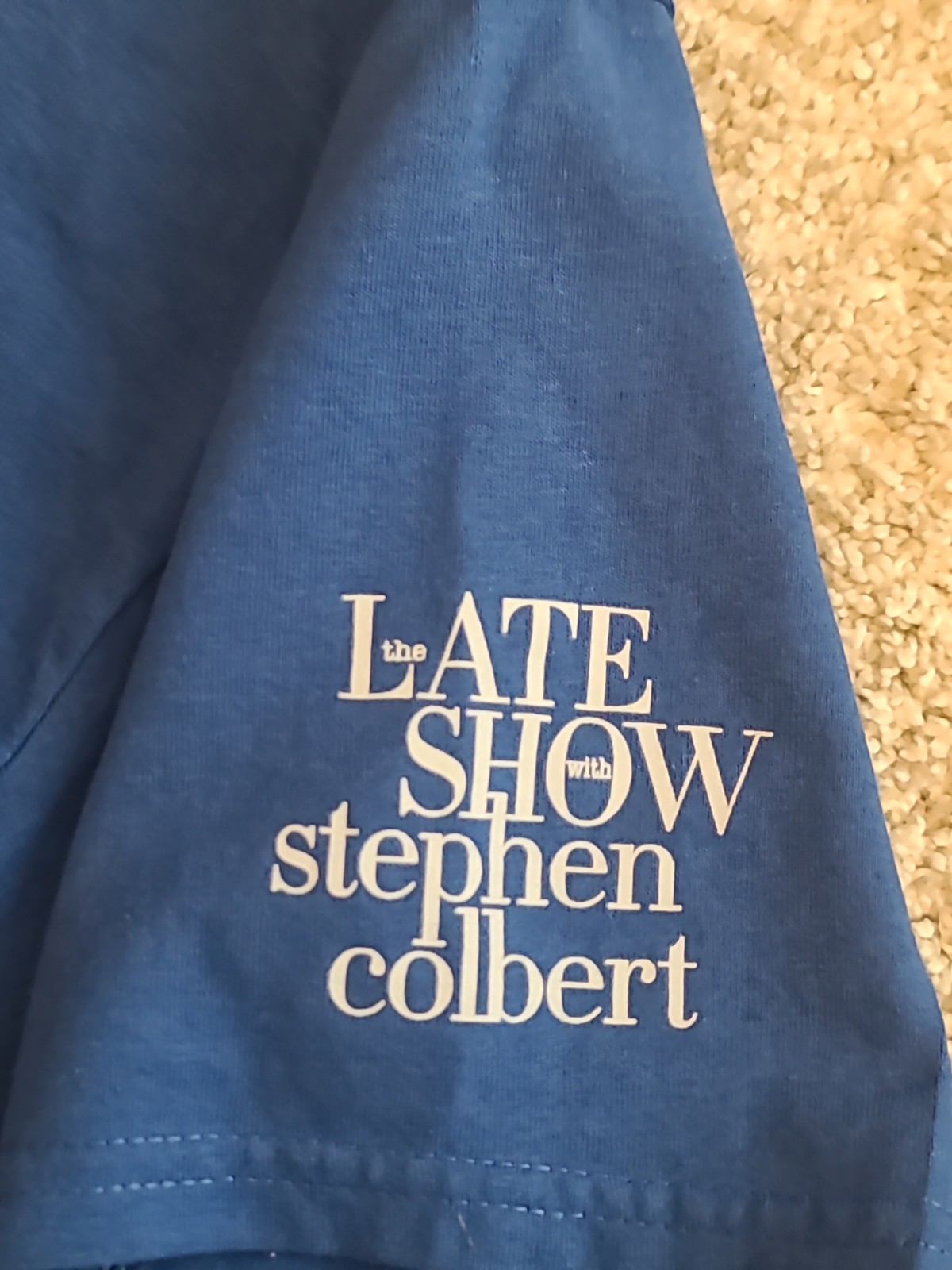 IS POTATO 2022 T-SHIRT – STEPHEN COLBERT LATE SHOW – BLUE – SIZE XL – OFFICIAL