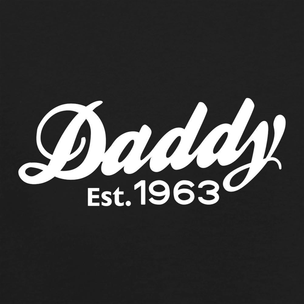 Daddy Est. 1963 – Mens Ringer – Fathers Day 60th 60 Dad Birthday Age