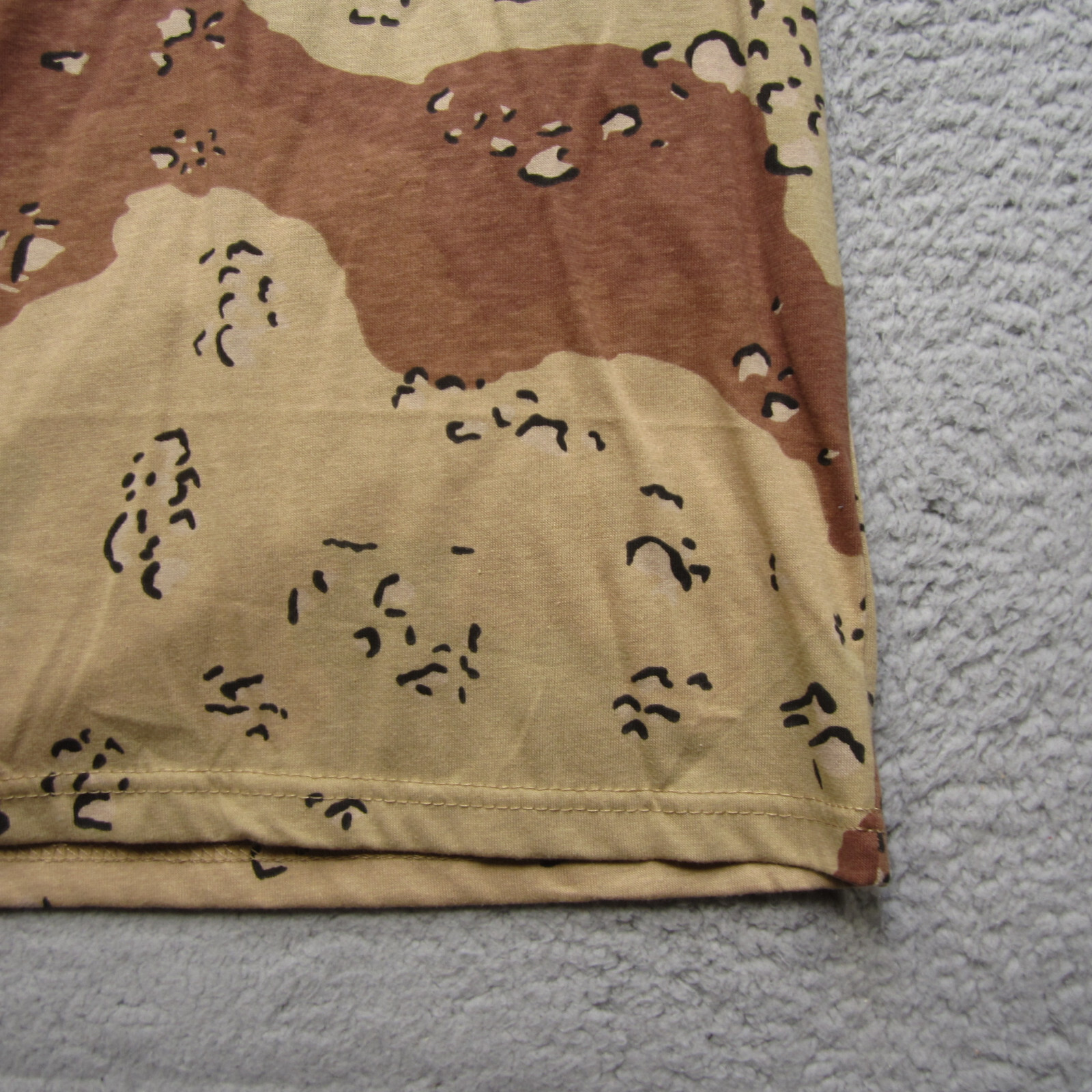 Rotcho Shirt Mens S Desert Storm Chocolate Chip Camo Crew Neck